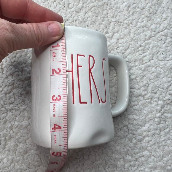 Rae Dunn Artisan Collection Mug "Hers" Red Writing - Picture 5 of 5
